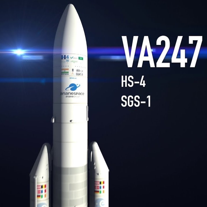 Succès du 103ème lancement d’Ariane 5 – Saudi Geostationary Satellite 1/Hellas Sat 4 et GSAT-31 sont en orbite