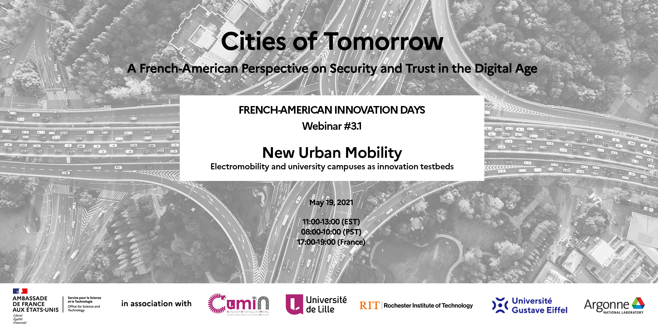 FAID Cities of Tomorrow – Webinaire #3.1 – Lancement d’un cycle sur les Nouvelles Mobilités Urbaines