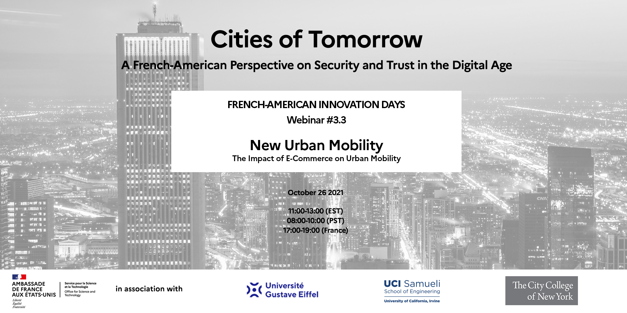 FAID « Villes du Futur » : Webinaire #3.3- L’impact du commerce électronique sur la mobilité urbaine