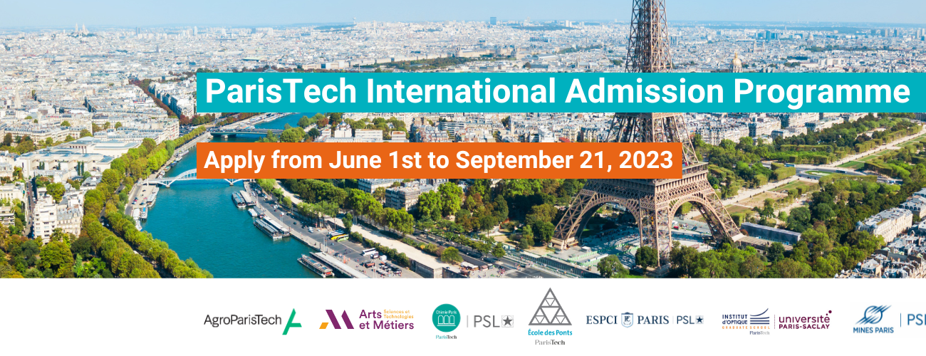 ParisTech International Admission Program – Call for applications open until September 21st 2023